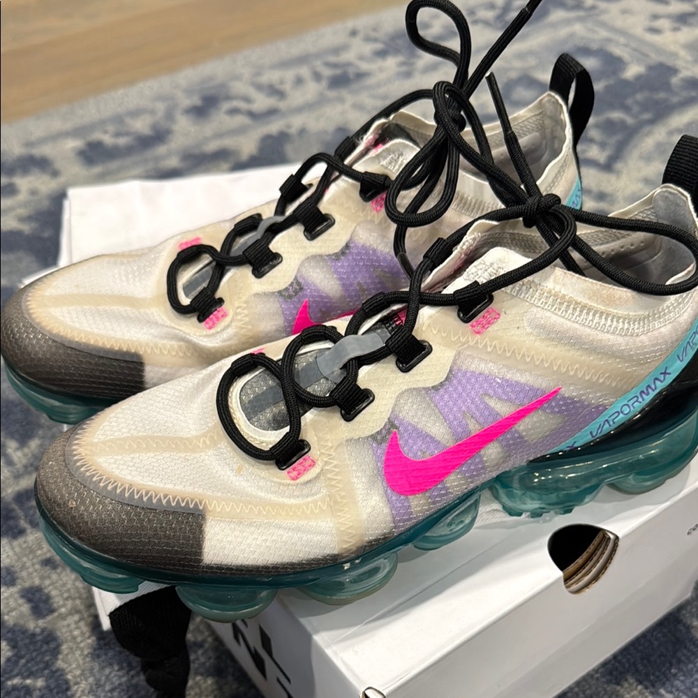Nike Pink and Black Athletic Shoes with Air Cushion Sole